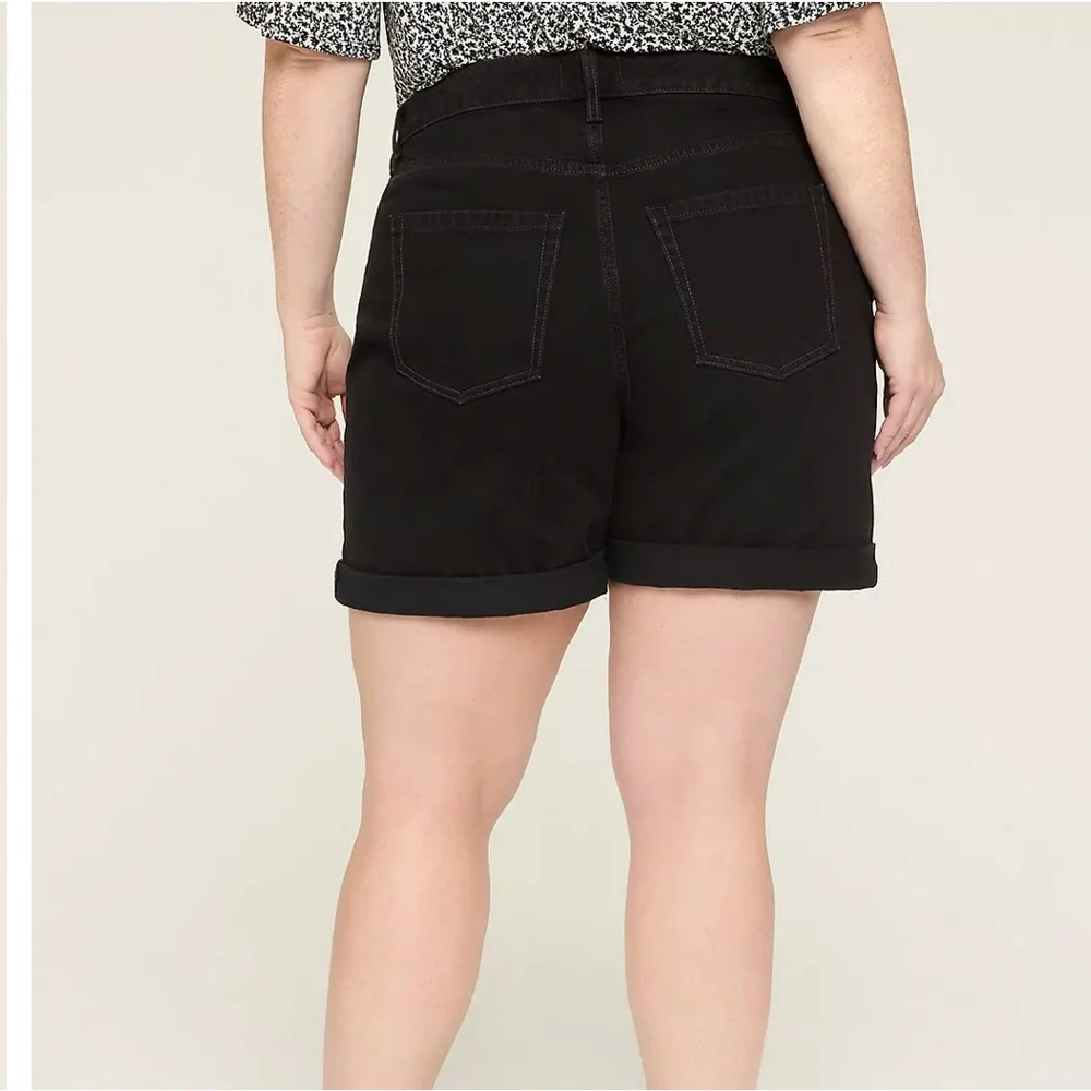Lane Bryant Black Jean Shorts - Picture 4 of 6